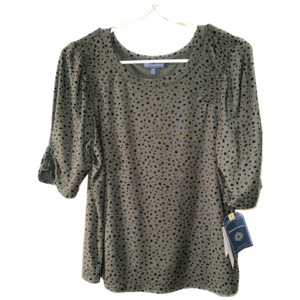 DEMOCRACY womens blouse SIZE MED